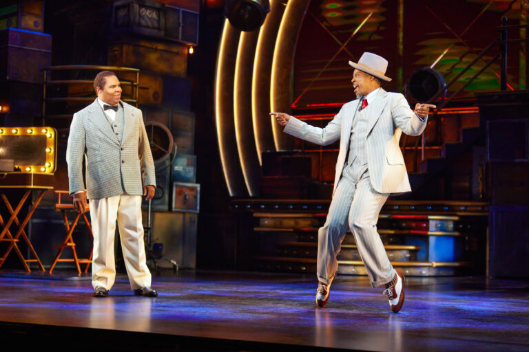 James Monroe Iglehart and DeWitt Fleming, Jr. in A Wonderful World at Broadway in Chicago