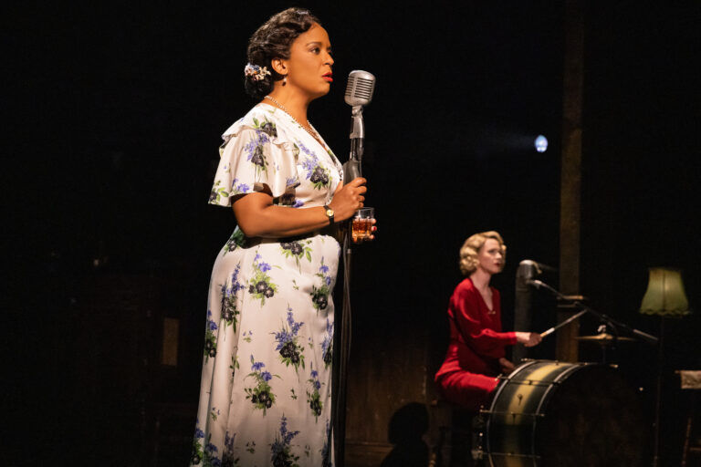 Carla Woods (foreground) in the GIRL FROM THE NORTH COUNTRY North American tour (photo by Evan Zimmerman for MurphyMade)