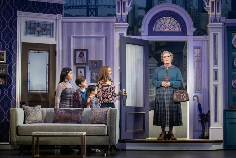 Mrs. Doubtfire scene at Broadway in Chicago Theatres