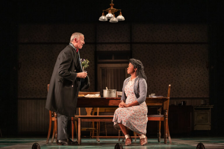 Jay Russell and Sharaé Moultrie in the GIRL FROM THE NORTH COUNTRY at Broadway in Chicago Theatres