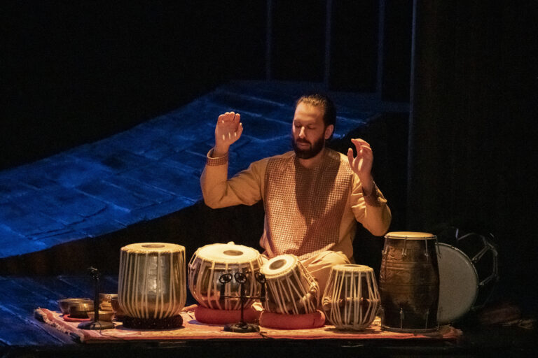 The Kite Runner playing drums