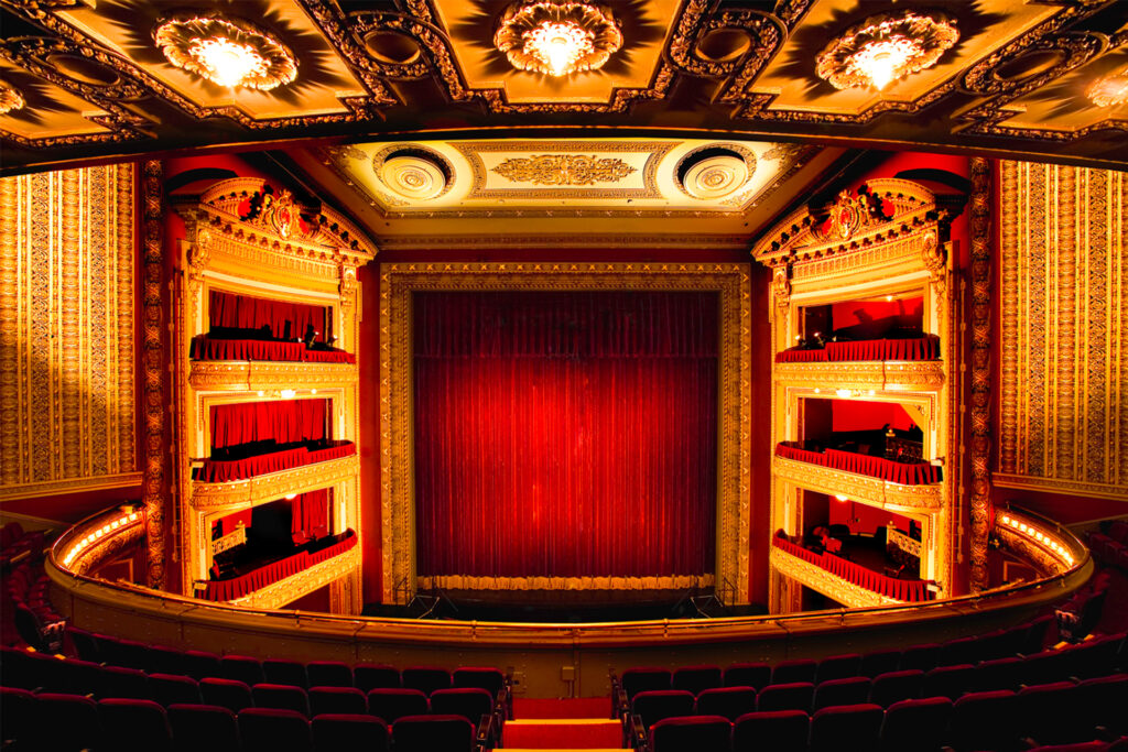 Stage at Broadway in Chicago Theatre