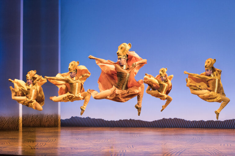 Disney's The Lion King US North American Tour, Rafiki Tour opening night October 26 2017 at the Landmark Theatre, Syracuse cast: Gerald Caesar (Simba), Nia Holloway (Nala), Gerald Ramsey (Mufasa), Mark Campbell (Scar), Buyi Zama (Rafiki), Greg Jackson (Zazu), Nick Cordileone (Timon), Ben Lipitz (Pumbaa), Keith Bennett (Banzai), Martina Sykes (Shenzi), Robbie Swift (Ed)