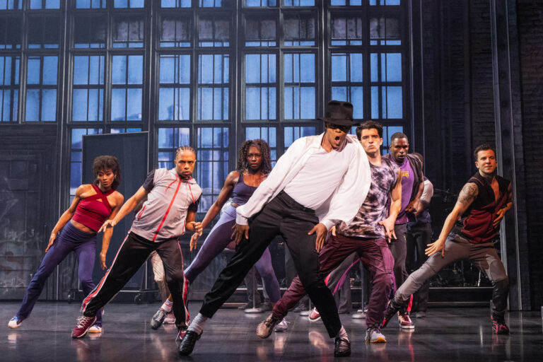 03. MJ_TOUR_0313_Jordan Markus as MJ and the First National Tour Cast of MJ. Photo by Matthew Murphy