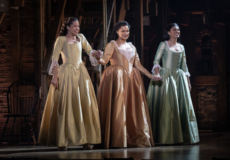 (6) (l-r) Lily Soto, Marja Harmon, Lauren Mariasoosay - HAMILTON National Tour - (c) Joan Marcus 2024