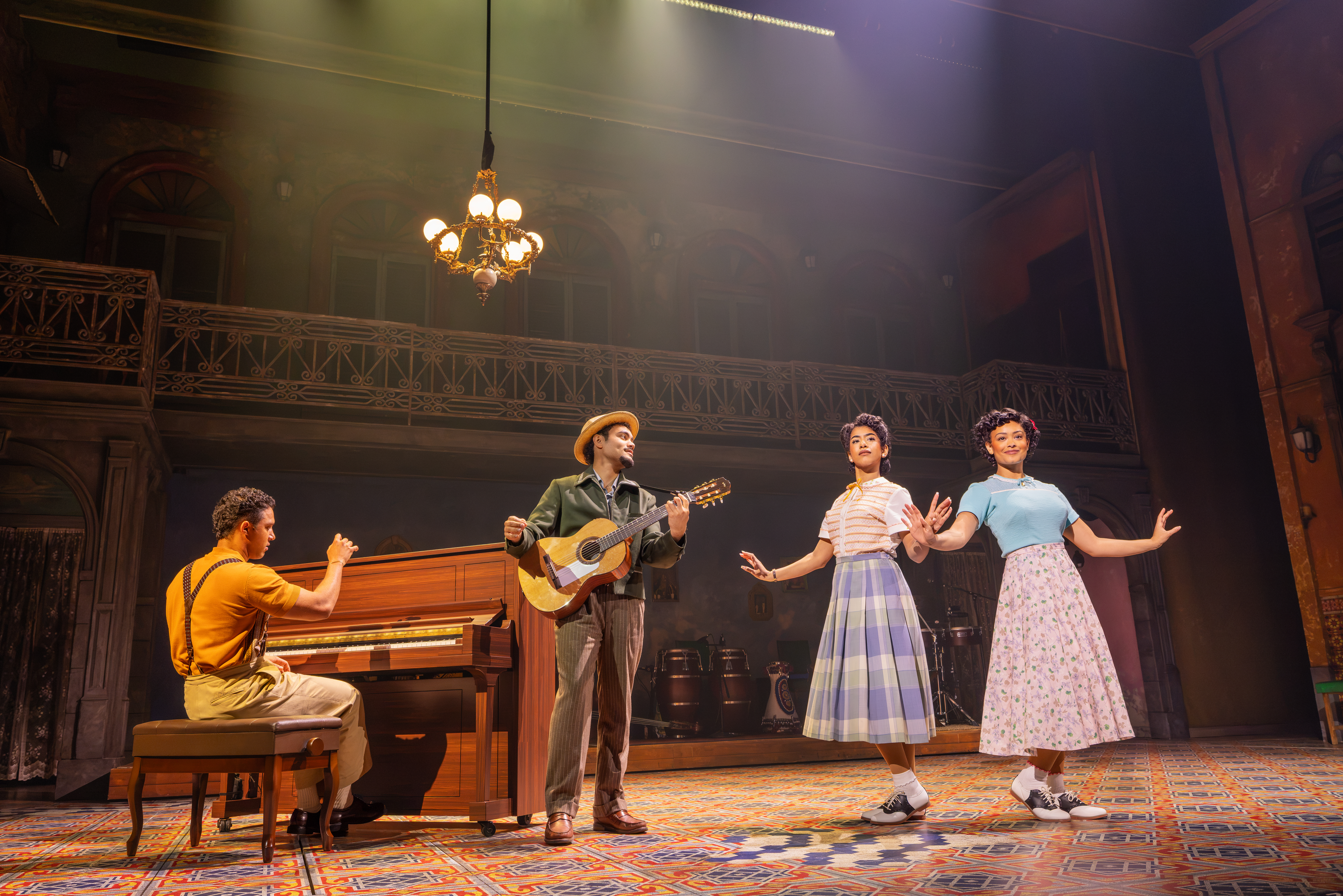 1151 - Irving Aday O&rsquo;Connor (seated at piano), Aidan Olmo, Liana Morales and Isabel Gonzalez, photo by Matthew Murphy