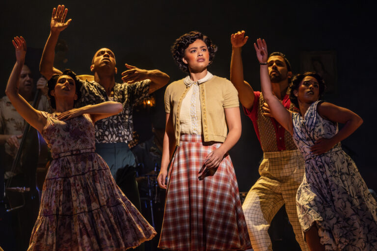 2318 - Isabel Gonzalez (center) and the North American Tour company of Buena Vista Social Club, photo by Matthew Murphy
